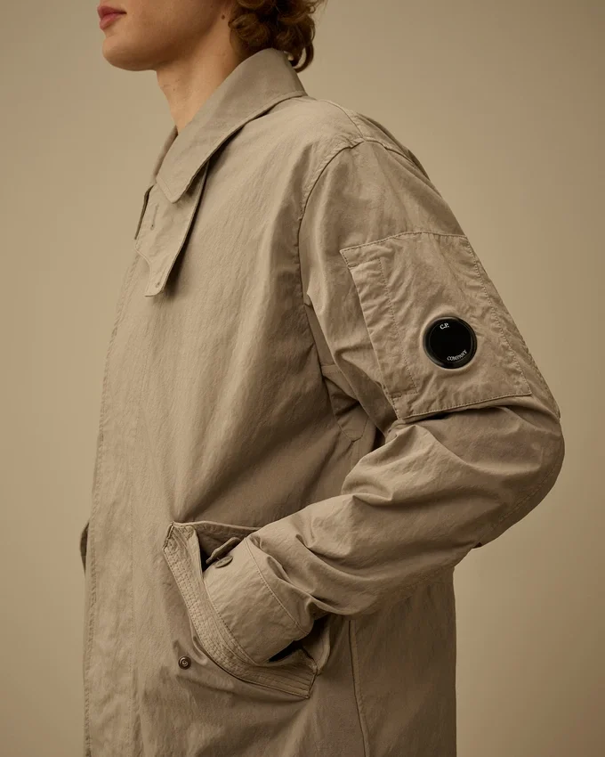 Cappotto da auto con lenti in twill a coda di pesce