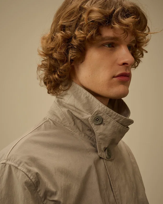 Cappotto da auto con lenti in twill a coda di pesce