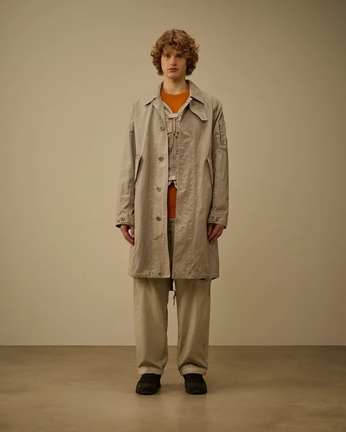 Cappotto da auto con lenti in twill a coda di pesce