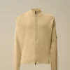 Cardigan con cerniera in cotone Sea Island Lens