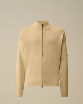 Cardigan con cerniera in cotone Sea Island Lens