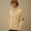 Cardigan con cerniera in cotone Sea Island Lens