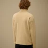 Cardigan con cerniera in cotone Sea Island Lens