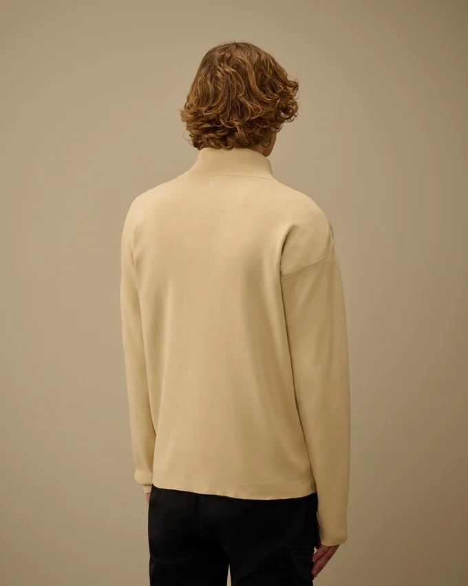 Cardigan con cerniera in cotone Sea Island Lens