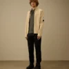 Cardigan con cerniera in cotone Sea Island Lens