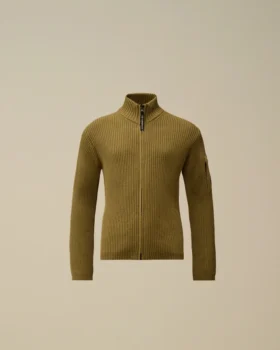 Cardigan con zip in cotone U16 con motivo a Lens