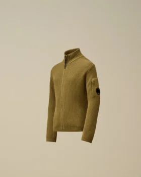 Cardigan con zip in cotone U16 con motivo a Lens