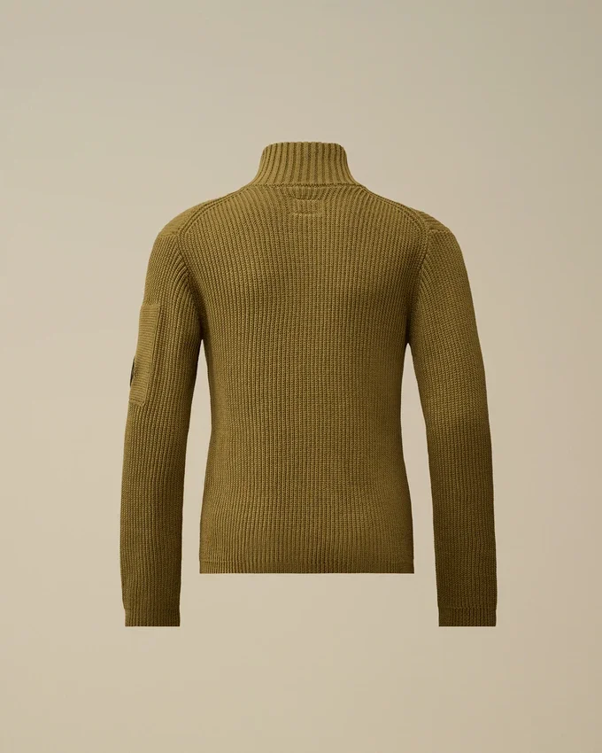 Cardigan con zip in cotone U16 con motivo a Lens