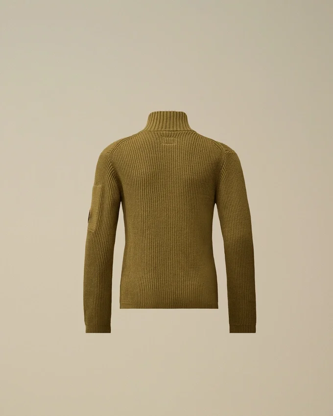 Cardigan con zip in cotone U16 con motivo a Lens