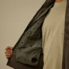 Cardigan con zip in misto cotone