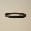 Cintura in pelle con logo
