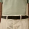 Cintura in pelle con logo