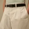 Cintura in pelle con logo