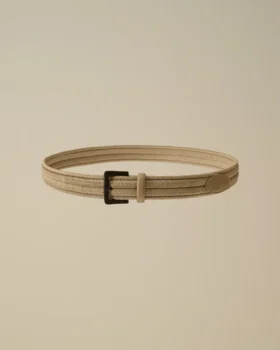 Cintura mista in cotone intrecciato