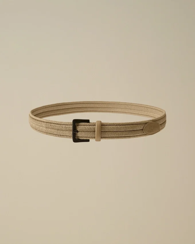 Cintura mista in cotone intrecciato