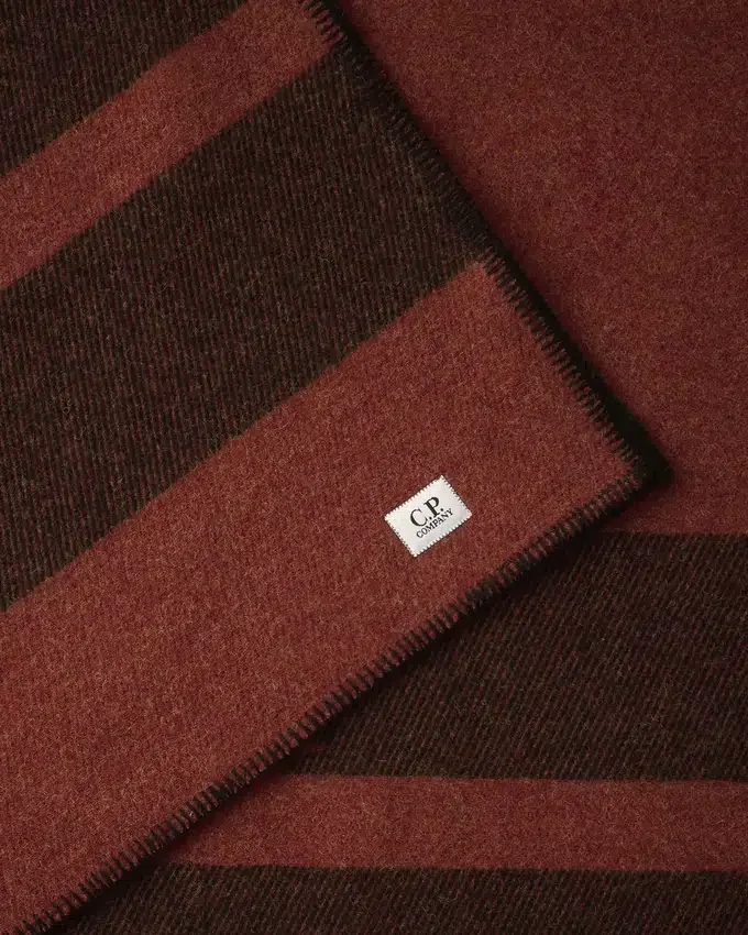 Coperta con logo in lana