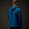 Felpa con cappuccio e mezza zip in pile elasticizzato della Metropolis Series