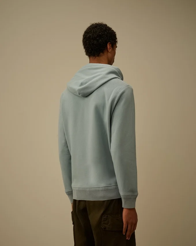 Felpa con cappuccio e zip in pile diagonale a rilievo