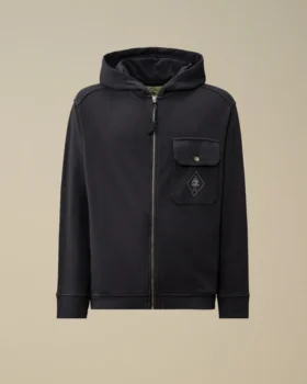 Felpa con cappuccio e zip in pile Malfilè