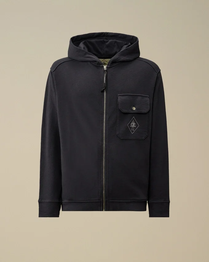 Felpa con cappuccio e zip in pile Malfilè