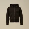 Felpa con cappuccio Goggle in pile diagonale U16 con zip