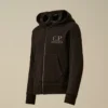 Felpa con cappuccio Goggle in pile diagonale U16 con zip