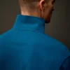 Felpa con mezza zip in pile elasticizzato della Metropolis Series