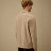 Felpa con mezza zip in pile Malfilè con Lens