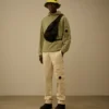 Felpa leggera in pile con mezza zip Lens