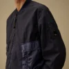 Giacca bomber con lenti in tessuto misto Bi-TM