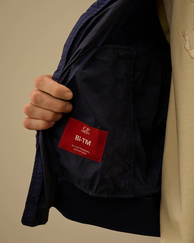 Giacca bomber con lenti in tessuto misto Bi-TM