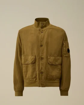 Giacca bomber in twill spezzato con Lens