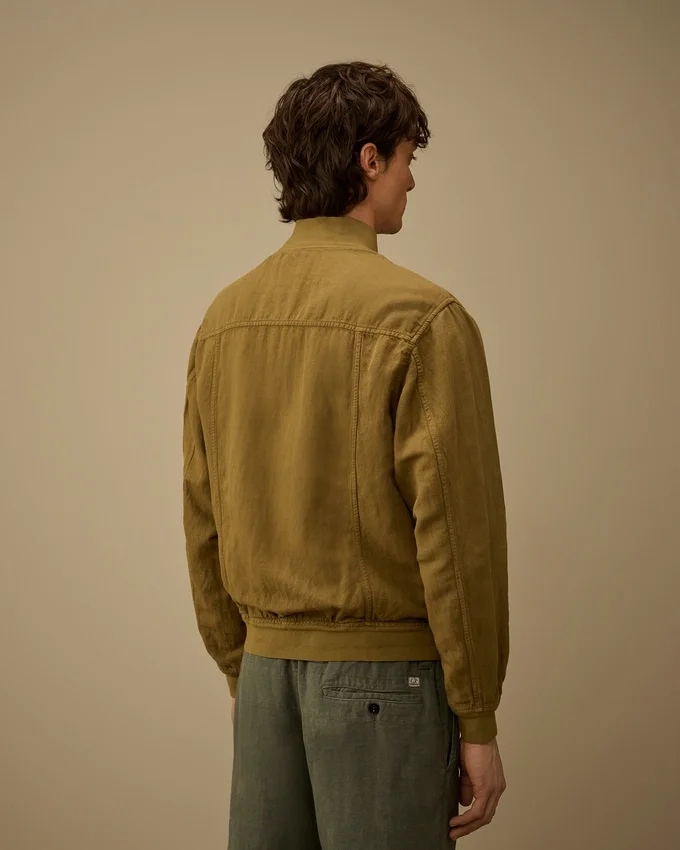 Giacca bomber in twill spezzato con Lens