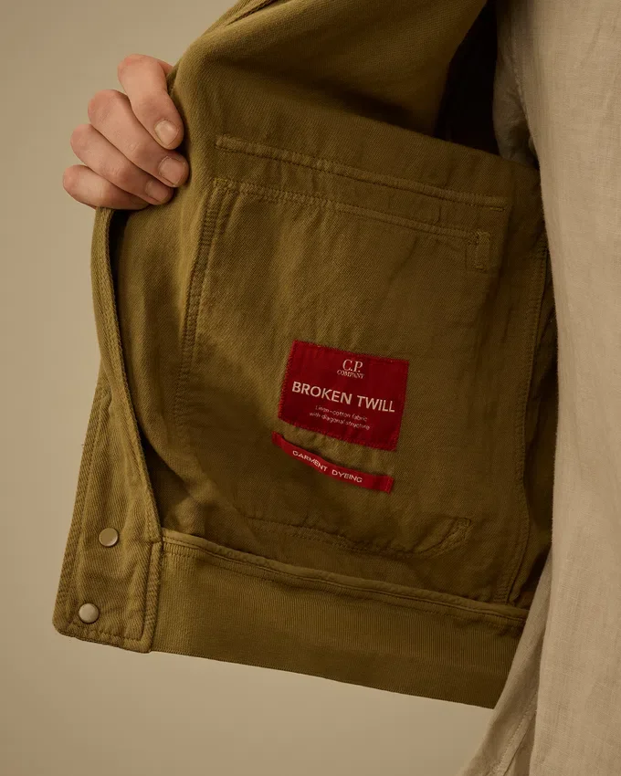 Giacca bomber in twill spezzato con Lens