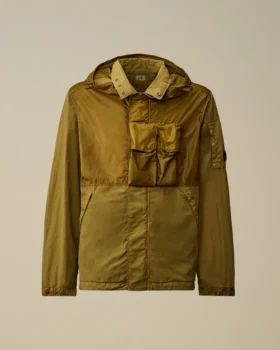 Giacca con cappuccio e lenti in Flatt Nylon misto
