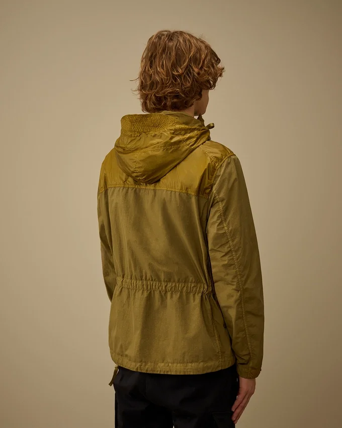 Giacca con cappuccio e lenti in Flatt Nylon misto
