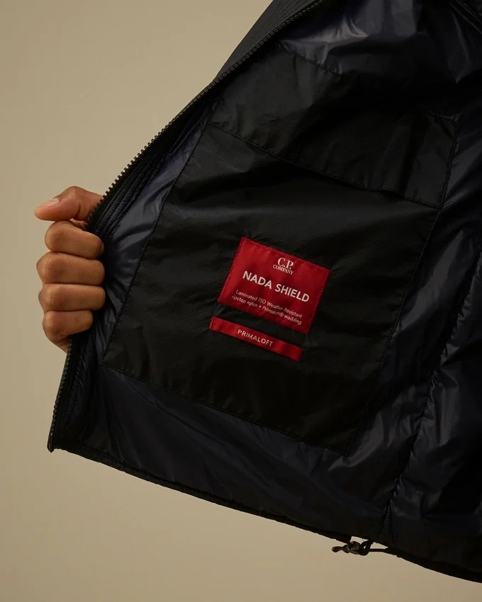 Giacca con cappuccio e lenti “Nada Shield” ripiegabile in Primaloft® Evolve