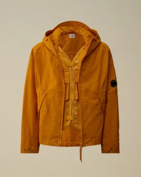 Giacca con cappuccio in twill Lens