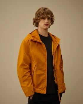 Giacca con cappuccio in twill Lens