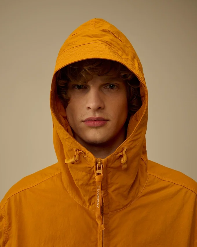 Giacca con cappuccio in twill Lens