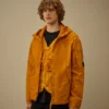 Giacca con cappuccio in twill Lens