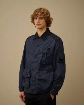 Giacca con lenti in Flatt Nylon e bottoni misti
