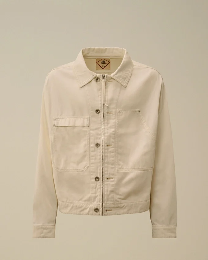 Giacca con zip in denim Bull