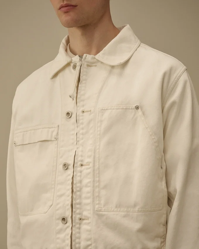 Giacca con zip in denim Bull