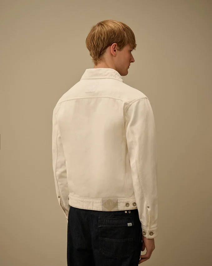 Giacca con zip in denim Bull