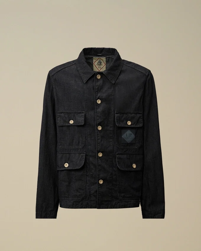 Giacca da campo in denim 3/1