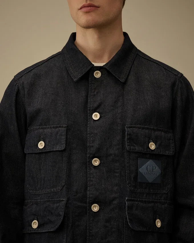 Giacca da campo in denim 3/1