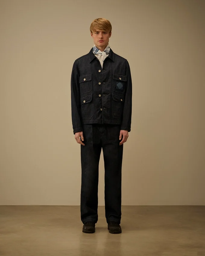 Giacca da campo in denim 3/1