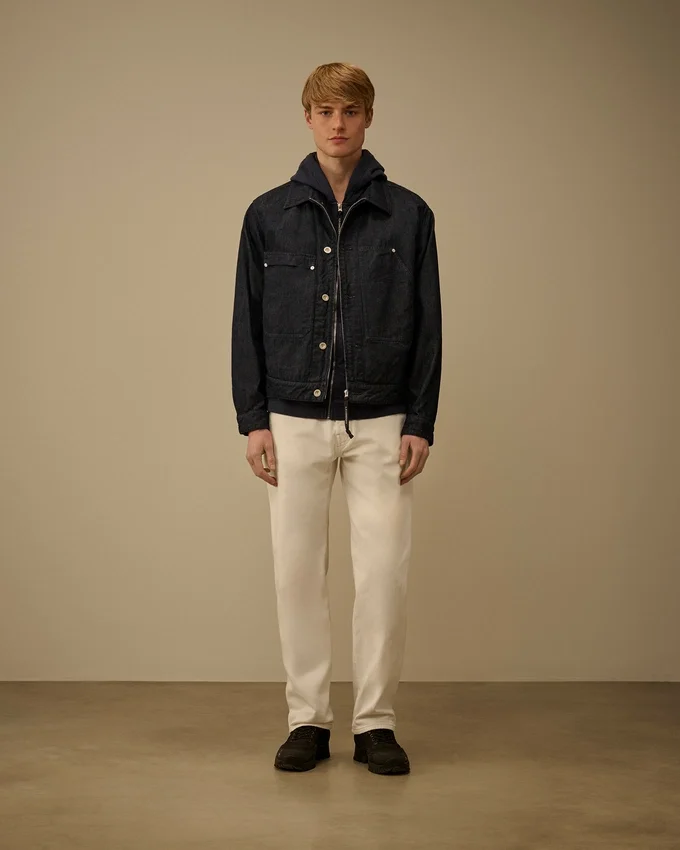 Giacca in denim 3/1 con cerniera