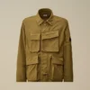 Giacca in twill con lenti e zip